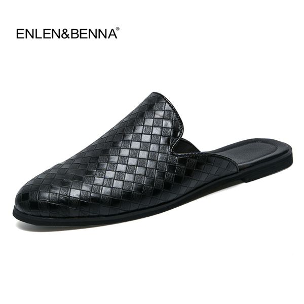 slippers men sandals summer half shoes pu leather beach causal lazy slip-on slides flip flops moccasins 4fw0, Black
slippers men sandals summer half shoes pu leather beach causal lazy slip-on slides flip flops moccasins 4fw0, Black