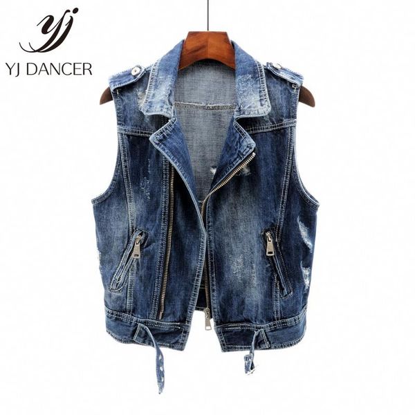 women's vests cowboy vest female 2021 fashion spring and summer short paragraph hole loose sleeveless suit collar h036, Black;white
women's vests cowboy vest female 2021 fashion spring and summer short paragraph hole loose sleeveless suit collar h036, Black;white