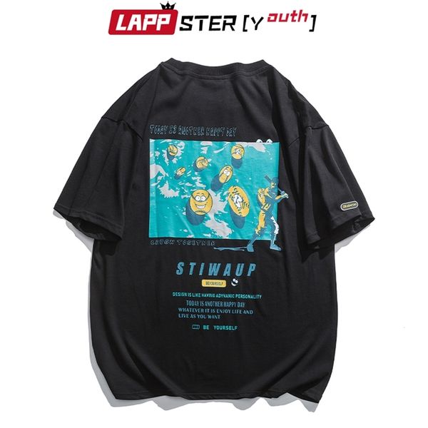 men harajuku printed graphic t shirts summer mens japanese streetwear vintage tshirt man fashion cotton tees 210420, White;black
men harajuku printed graphic t shirts summer mens japanese streetwear vintage tshirt man fashion cotton tees 210420, White;black