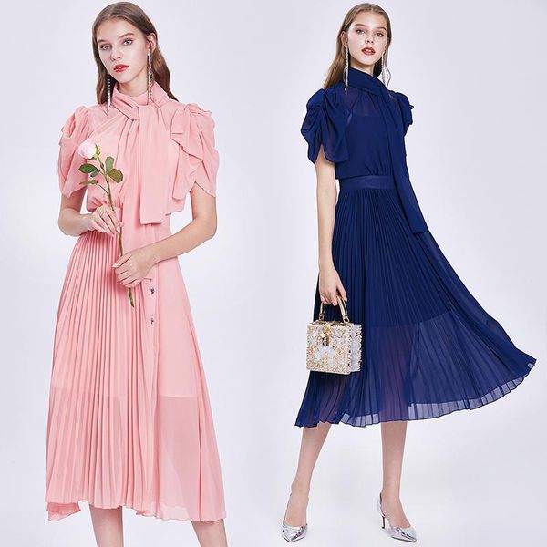 casual dresses simgent pleated dress fashion summer women petal sleeve solid chiffon long pink blue vestido moda 2021 sommerkleid sg06193, Black;gray
casual dresses simgent pleated dress fashion summer women petal sleeve solid chiffon long pink blue vestido moda 2021 sommerkleid sg06193, Black;gray