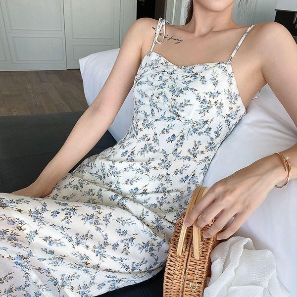 casual dresses fashion elegant vintage floral women's suspender dress summer french style temperament simple sleeveless v neck long, Black;gray 
casual dresses fashion elegant vintage floral women's suspender dress summer french style temperament simple sleeveless v neck long, Black;gray