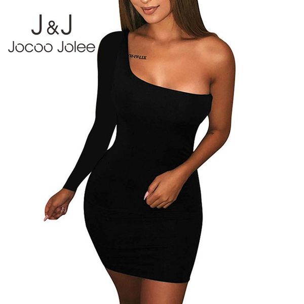jocoo jolee one shoulder solid mini dress women long sleeve slashes neck bodycon skinny party club wrap 210518, Black;gray
jocoo jolee one shoulder solid mini dress women long sleeve slashes neck bodycon skinny party club wrap 210518, Black;gray