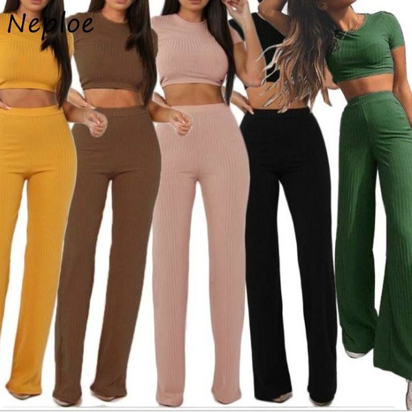 solid color suit short knitted pullovers + casual stretch waist slim fit straight pants women 2 piece set 210430, White
solid color suit short knitted pullovers + casual stretch waist slim fit straight pants women 2 piece set 210430, White