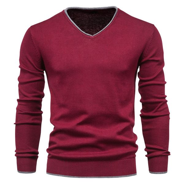 men's sweaters cotton pullover v-neck sweater fashion solid color winter slim men navy kni y5ai, White;black
men's sweaters cotton pullover v-neck sweater fashion solid color winter slim men navy kni y5ai, White;black