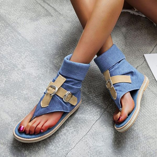 women sandals denim mixed color round toe zipper flats casual summer female breathable beach shoes plus size #f45, Black
women sandals denim mixed color round toe zipper flats casual summer female breathable beach shoes plus size #f45, Black