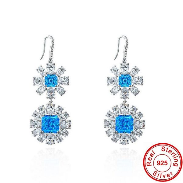 charm flower aquamarine diamond earrings 100% real 925 sterling silver party wedding drop dangle earrings for women jewelry gift
charm flower aquamarine diamond earrings 100% real 925 sterling silver party wedding drop dangle earrings for women jewelry gift