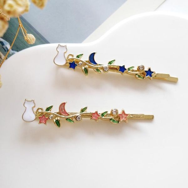hair clips & barrettes korea vintage metal plant shape rhinestone cat hairpins accessories for women girls, Golden;silver
hair clips & barrettes korea vintage metal plant shape rhinestone cat hairpins accessories for women girls, Golden;silver