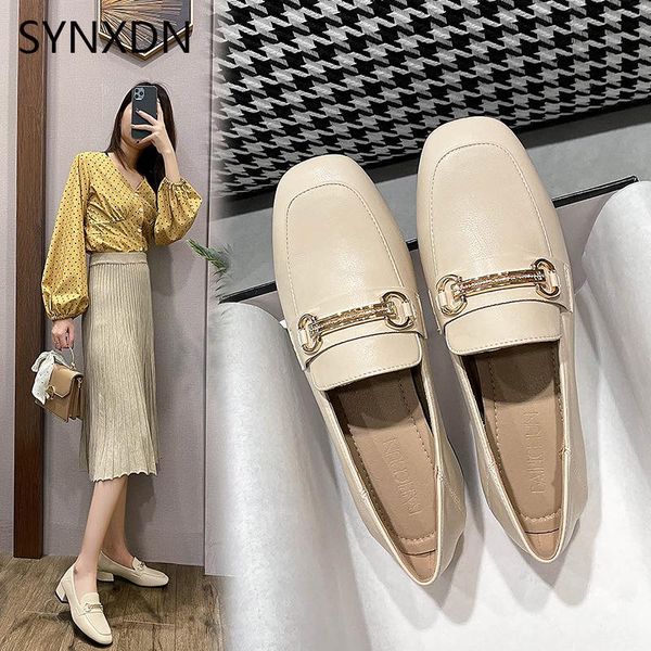 dress shoes synxdn england style office lady metal buckle decorate oxfords women's loafers college moccasins mid heels mujer, Black
dress shoes synxdn england style office lady metal buckle decorate oxfords women's loafers college moccasins mid heels mujer, Black