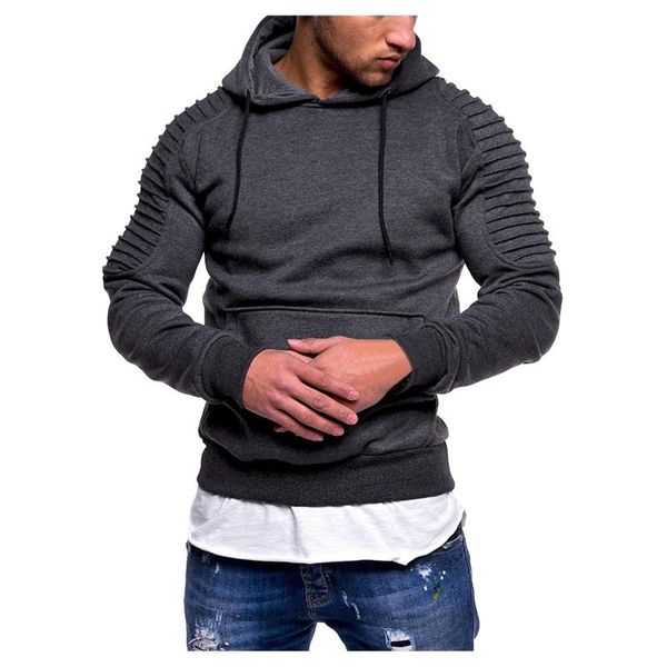 men's hoodies & sweatshirts men striped hoodie pleated raglan sleeve solid color casual hooded drawstring vintage contract moletom, Black
men's hoodies & sweatshirts men striped hoodie pleated raglan sleeve solid color casual hooded drawstring vintage contract moletom, Black