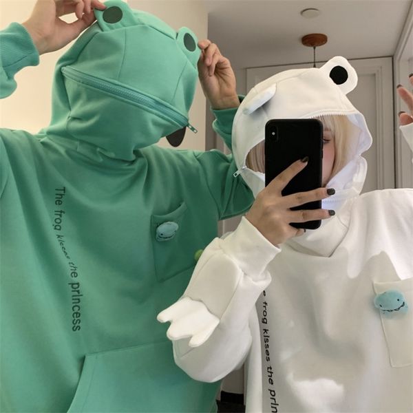 frog hoodie women cute funny embroidery letter plus velvet thickened kawaii harajuku streetwear christmas oversized 210805, Black
frog hoodie women cute funny embroidery letter plus velvet thickened kawaii harajuku streetwear christmas oversized 210805, Black