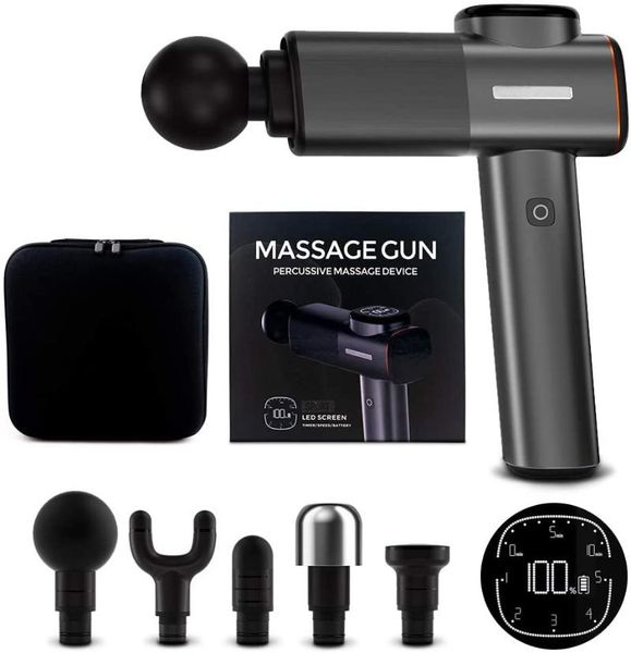 massage gun deep tissue portable hand-held body muscle massager 5 speed with head attachments for pain relief
massage gun deep tissue portable hand-held body muscle massager 5 speed with head attachments for pain relief
