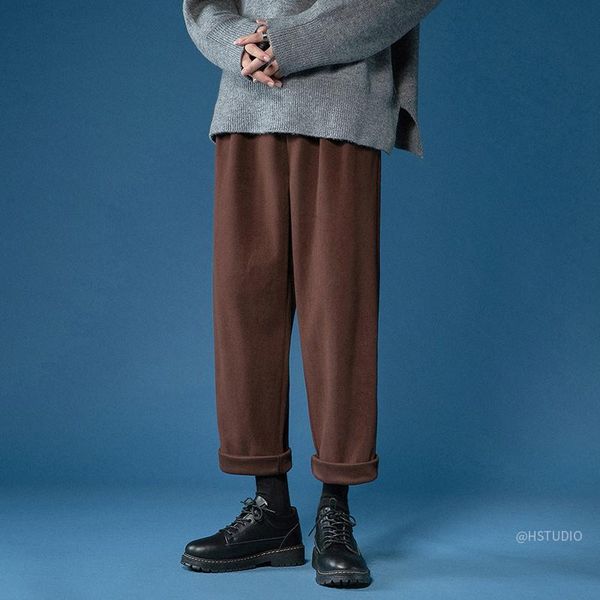 men's pants autumn winter woolen men warm fashion multicolor casual loose hip-hop straight mens suit trousers m-3xl, Black
men's pants autumn winter woolen men warm fashion multicolor casual loose hip-hop straight mens suit trousers m-3xl, Black