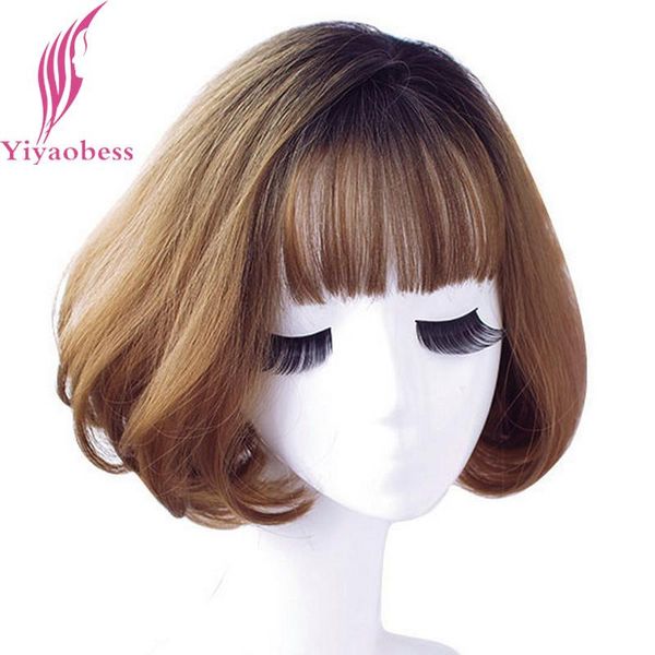 synthetic wigs yiyaobess black brown linen grey ombre wave wig short bob for women natural hair high temperature 12inch
synthetic wigs yiyaobess black brown linen grey ombre wave wig short bob for women natural hair high temperature 12inch