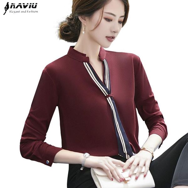 women's blouses & shirts fashion temperament v neck shirt women 2021 autumn formal long sleeve chiffon office ladies plus size loose, White
women's blouses & shirts fashion temperament v neck shirt women 2021 autumn formal long sleeve chiffon office ladies plus size loose, White