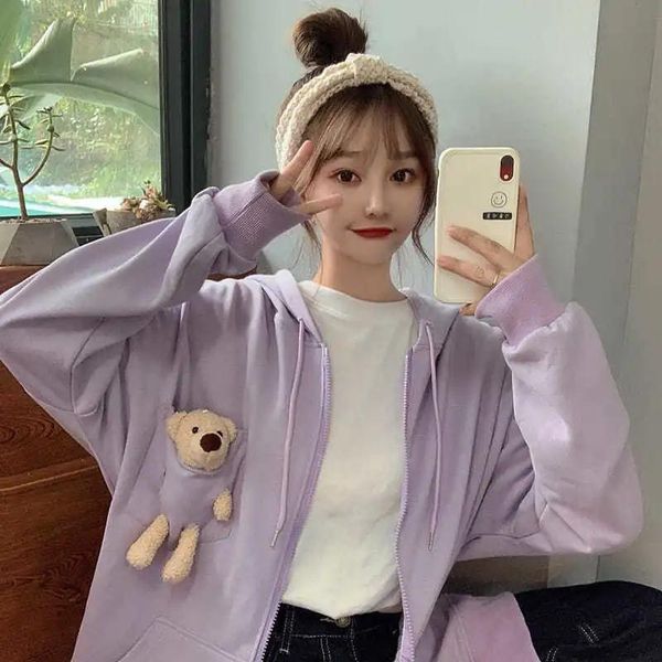 women's hoodies & sweatshirts kawaii clothes harajuku bear sweatshirt y2k women korean fashion oversize hoodie schoolgirl streetwear fr, Black
women's hoodies & sweatshirts kawaii clothes harajuku bear sweatshirt y2k women korean fashion oversize hoodie schoolgirl streetwear fr, Black