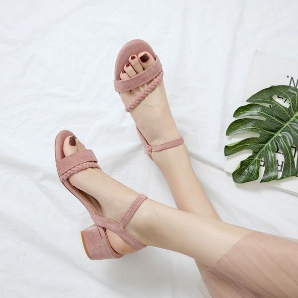 dress shoes simple hand-knitted suede thick heel college style summer sandal size 34-43 manufacturers direct wholesale 5 cm1, Black
dress shoes simple hand-knitted suede thick heel college style summer sandal size 34-43 manufacturers direct wholesale 5 cm1, Black