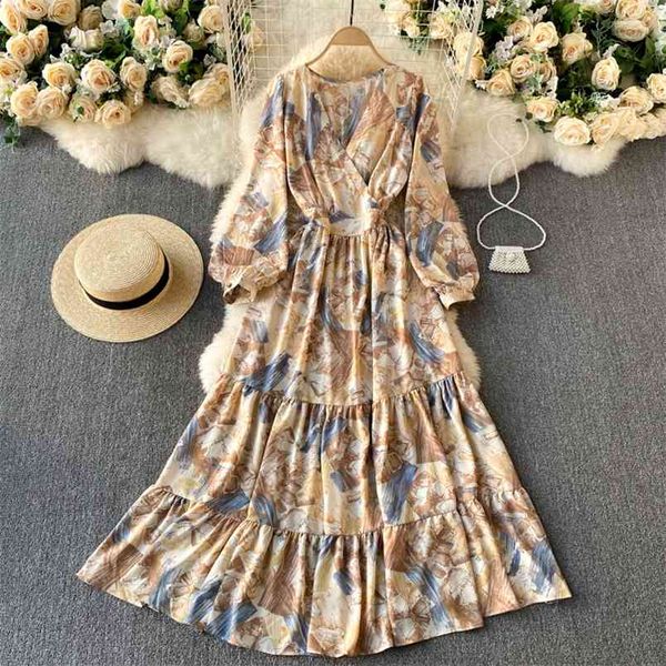 spring fashion european american print cross vestidos female v-neck puff sleeve slim midi dress c530 210506, Black;gray
spring fashion european american print cross vestidos female v-neck puff sleeve slim midi dress c530 210506, Black;gray