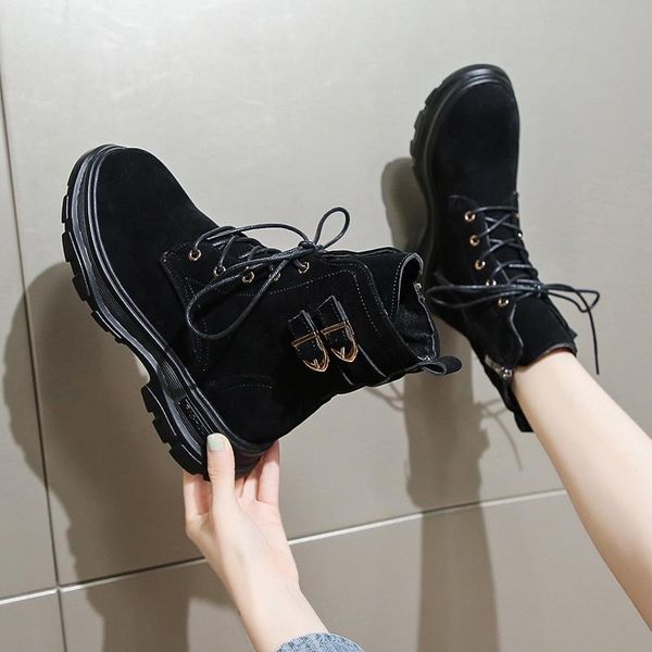 boots women's ankle 2021 autumn punk shoes women black double buckle platform gothic size 43 zipper booties botas de mujer
boots women's ankle 2021 autumn punk shoes women black double buckle platform gothic size 43 zipper booties botas de mujer