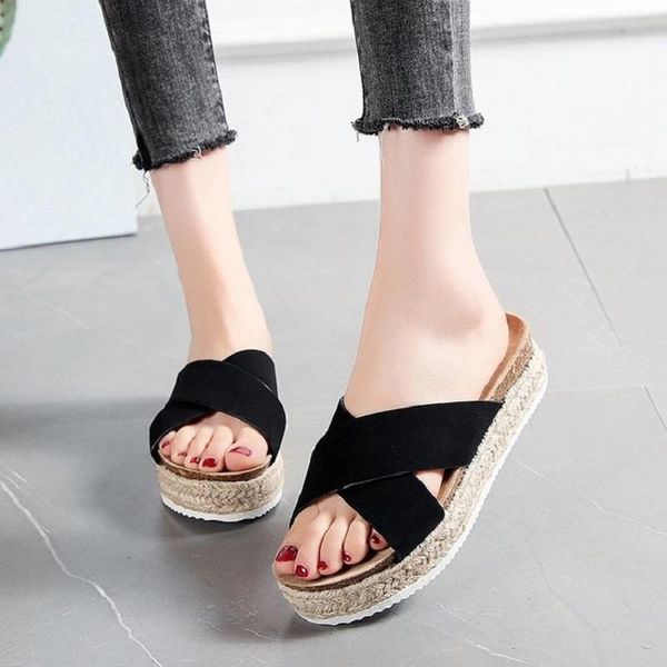 sandals women 2021 platform with wedges shoes for summer sweet high heels chaussure femme flip flop, Black
sandals women 2021 platform with wedges shoes for summer sweet high heels chaussure femme flip flop, Black