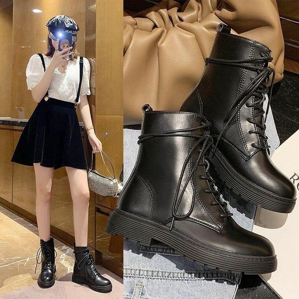 boots fashion women platform black leather lace up thick heels gothic punk combat for winter shoes
boots fashion women platform black leather lace up thick heels gothic punk combat for winter shoes