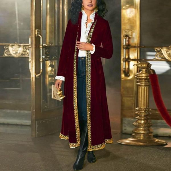 women's jackets autumn cardigan 2021 women long sleeve vintage printed coat with pockets femme loose holiday jacket oversized coats, Black;brown
women's jackets autumn cardigan 2021 women long sleeve vintage printed coat with pockets femme loose holiday jacket oversized coats, Black;brown