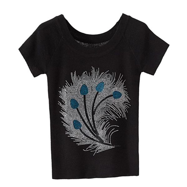 women's t-shirt zuolunouba summer rhinestone short-sleeved knitted women slim round neck bottoming commuter fashion casual ladies, White
women's t-shirt zuolunouba summer rhinestone short-sleeved knitted women slim round neck bottoming commuter fashion casual ladies, White
