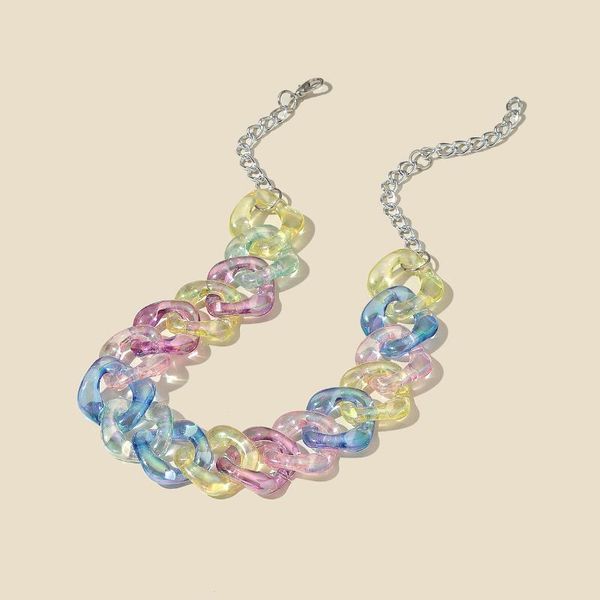 chokers fashion necklace women's transparent candy color acrylic design temperament simple clavicle, Golden;silver
chokers fashion necklace women's transparent candy color acrylic design temperament simple clavicle, Golden;silver