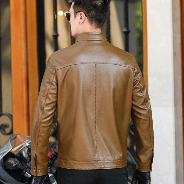 men's leather & faux plus size men genuine jacket 5xl 6xl 7xl spring and autumn zipper male sheepskin father outwear p07 f3z1, Black
men's leather & faux plus size men genuine jacket 5xl 6xl 7xl spring and autumn zipper male sheepskin father outwear p07 f3z1, Black