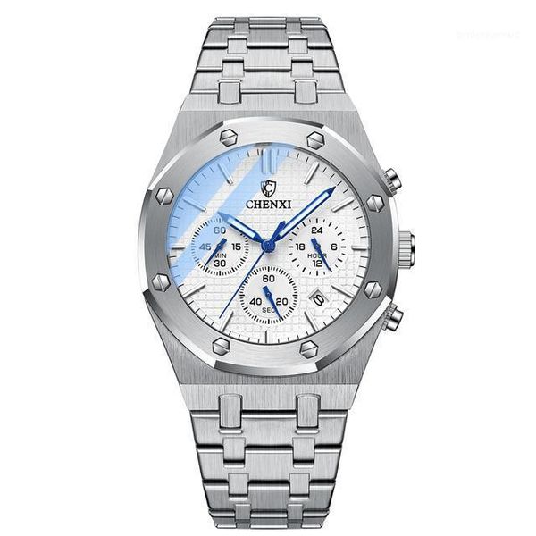 explosive chenxi 948 mens watch multifunction casualsports men's steel band waterproof quartz wristwatches, Slivery;brown
explosive chenxi 948 mens watch multifunction casualsports men's steel band waterproof quartz wristwatches, Slivery;brown