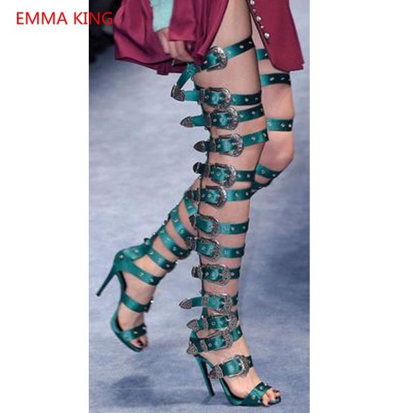runway women 2021 overknee boots buckle strap gladiator thigh high summer heel long over the knee sandals woman, Black
runway women 2021 overknee boots buckle strap gladiator thigh high summer heel long over the knee sandals woman, Black
