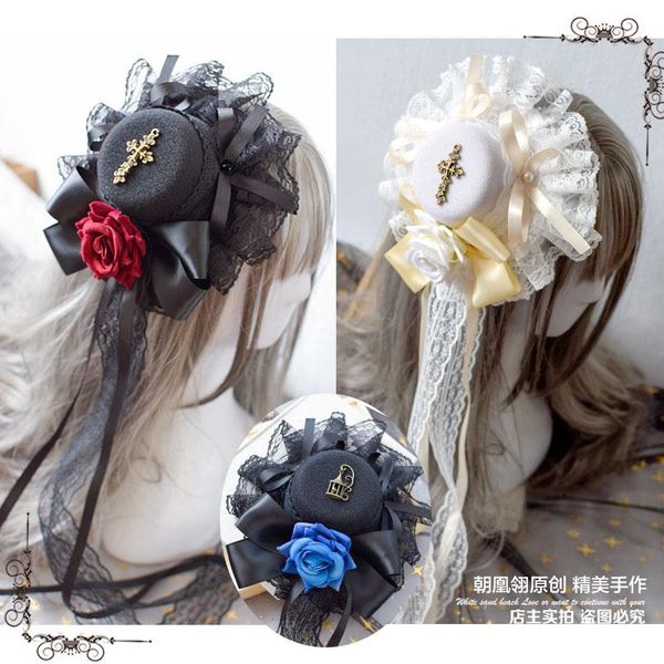 other event & party supplies handmade gothic dark rose cross lolita hairpin headdress black white hat
other event & party supplies handmade gothic dark rose cross lolita hairpin headdress black white hat