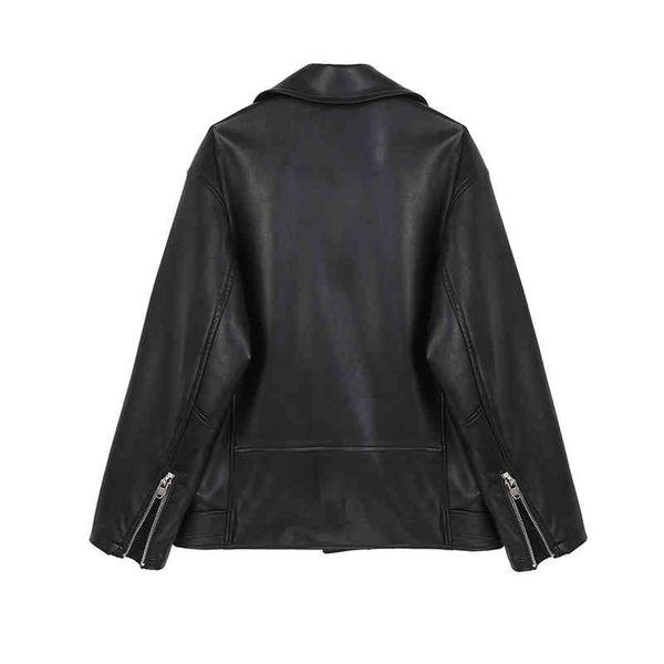 women's leather & faux black soft jacket women casual pu loose motorcycle jackets female streetwear coat korean chic autumn winter hc0c
women's leather & faux black soft jacket women casual pu loose motorcycle jackets female streetwear coat korean chic autumn winter hc0c