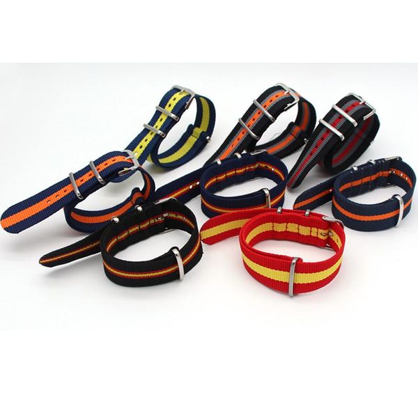 watch bands wrist strap for nato canvas watchband nylon band 18mm 20mm 22mm 24mm striped accessories silver pin buckle, Black;brown
watch bands wrist strap for nato canvas watchband nylon band 18mm 20mm 22mm 24mm striped accessories silver pin buckle, Black;brown