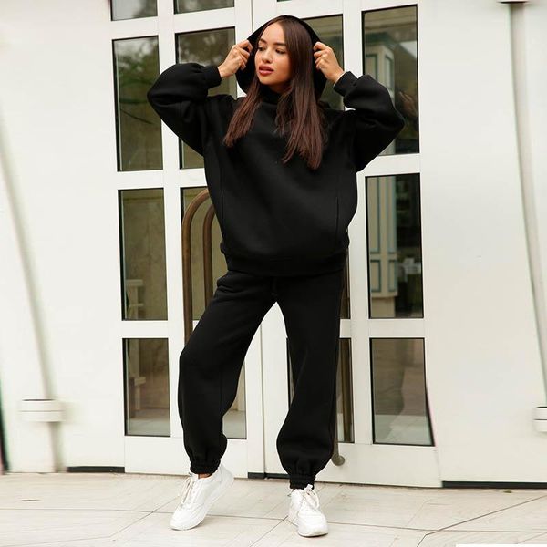 women's two piece pants vintage solid color hooded sweatshirt sets women pocket pullover & elastic suit ladies casual loose two-piece s, White
women's two piece pants vintage solid color hooded sweatshirt sets women pocket pullover & elastic suit ladies casual loose two-piece s, White
