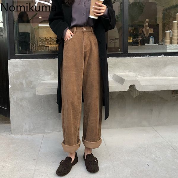 nomikuma corduroy pants women loose straight thick casual trousers vintage high waist wide leg pantalones solid color 3d989 210514, Black;white
nomikuma corduroy pants women loose straight thick casual trousers vintage high waist wide leg pantalones solid color 3d989 210514, Black;white