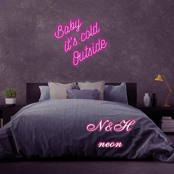 baby its cold custom neon sign babe you look so cool for bedroom living room light decor wall de lamp