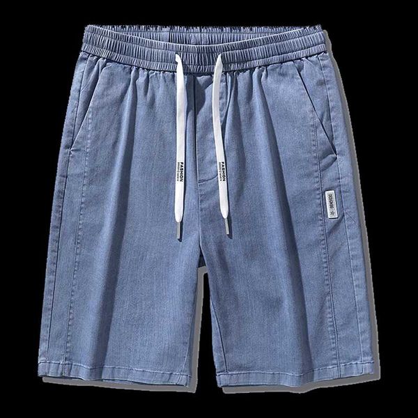 men's jeans summer sold color thin denim shorts straight casual pants slim business elastic waist knee-length trouser pant, Blue
men's jeans summer sold color thin denim shorts straight casual pants slim business elastic waist knee-length trouser pant, Blue