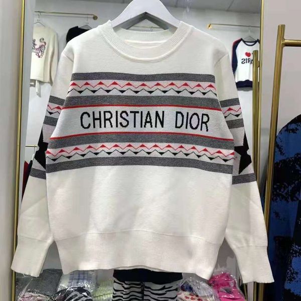 knitwear women 2021 early autumn color contrast pentagram geometric strip letter jacquard thin crew neck sweater fashion, White;black
knitwear women 2021 early autumn color contrast pentagram geometric strip letter jacquard thin crew neck sweater fashion, White;black