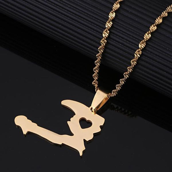 pendant necklaces stainless steel the republic of haiti map necklace heart charm jewelry, Silver
pendant necklaces stainless steel the republic of haiti map necklace heart charm jewelry, Silver