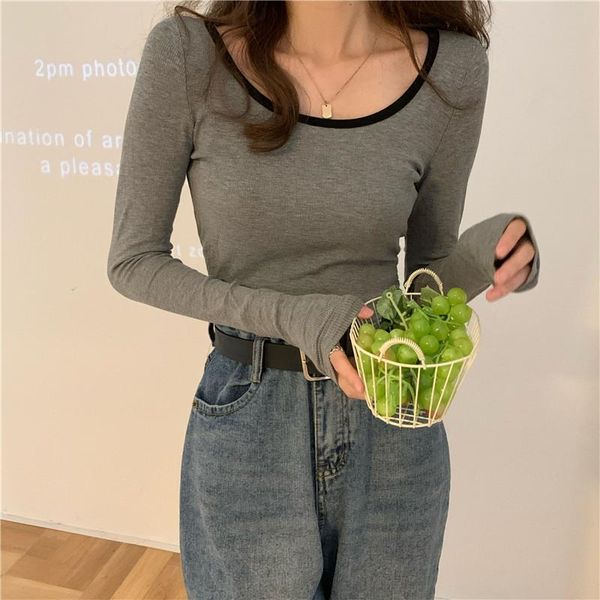 women's t-shirt t shirts women plain white long sleeve tee femme slim casual knitted t-shirts harajuku 
women's t-shirt t shirts women plain white long sleeve tee femme slim casual knitted t-shirts harajuku