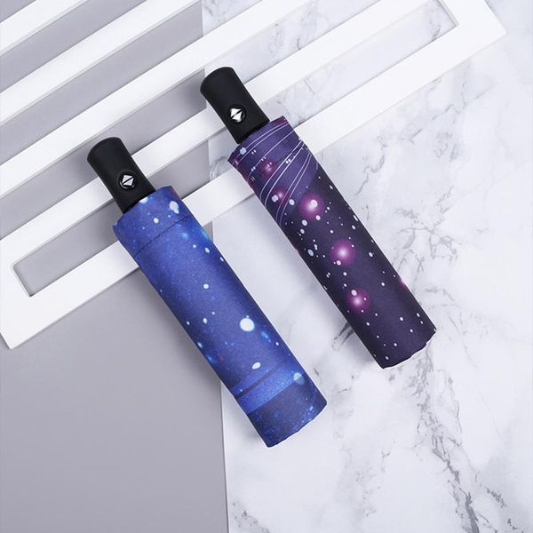 umbrellas creative romantic starry sky full automatic sunny and rainy day dual-use umbrella three-fold small black
umbrellas creative romantic starry sky full automatic sunny and rainy day dual-use umbrella three-fold small black