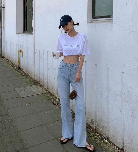 jeans 2021 women spring breech breeches high waist casual pants straight denim streetwear savage share long leg j4048, Blue
jeans 2021 women spring breech breeches high waist casual pants straight denim streetwear savage share long leg j4048, Blue