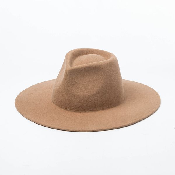 fashion big hat autumn and winter woolen brim jazz women's leisure concave shape, Blue;gray
fashion big hat autumn and winter woolen brim jazz women's leisure concave shape, Blue;gray