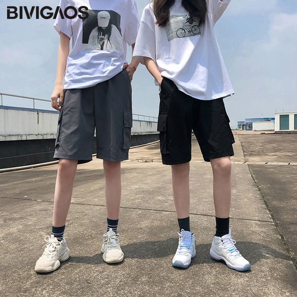 bivigaos pocket cargo women summer loose straight casual shortpants high waist handsome tide sports knee length shorts 210304, White;black
bivigaos pocket cargo women summer loose straight casual shortpants high waist handsome tide sports knee length shorts 210304, White;black