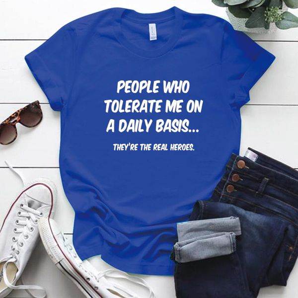 women's t-shirt people who tolerate me on a daily basis print women tshirt casua summer short sleeve woman shirt aesthetic tee clothes, White
women's t-shirt people who tolerate me on a daily basis print women tshirt casua summer short sleeve woman shirt aesthetic tee clothes, White