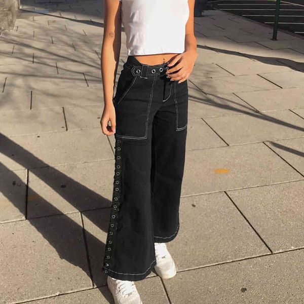 heyoungirl harajuku punk cargo women holes side straight woman pants casual high waist ladies trousers streetwear cotton 200930, Black;white
heyoungirl harajuku punk cargo women holes side straight woman pants casual high waist ladies trousers streetwear cotton 200930, Black;white