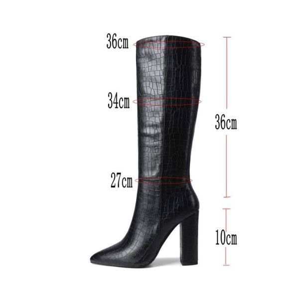 size 34-43 women knee high boots thick heel women winter shoes fashion party high heel boots for women footwear, Black
size 34-43 women knee high boots thick heel women winter shoes fashion party high heel boots for women footwear, Black