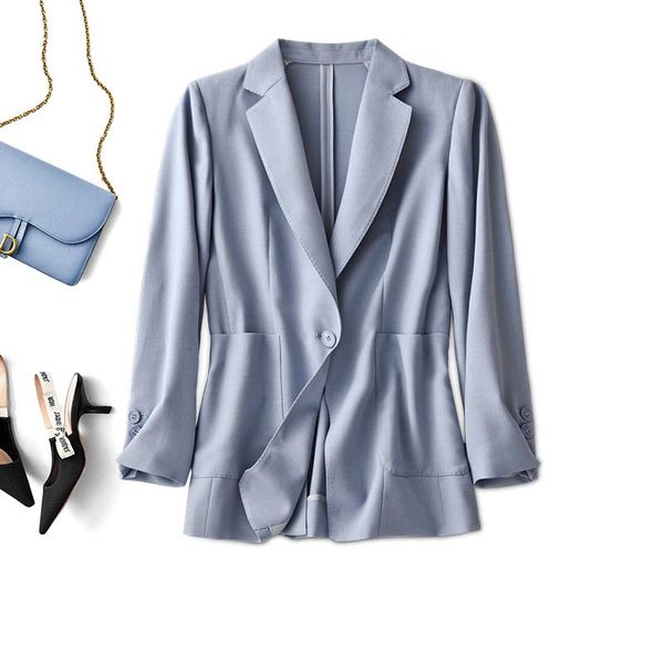 women's suits & blazers shuchan designer polyester full sleeve office lady one button korean jackets and coats women ladies blue, White;black
women's suits & blazers shuchan designer polyester full sleeve office lady one button korean jackets and coats women ladies blue, White;black