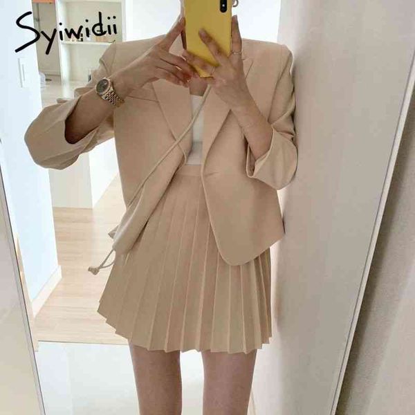 syiwidii women skirt suits set spring 2 piece jacket work suit mini pleated skirts korean fashion office ladies blazer set 210417, White
syiwidii women skirt suits set spring 2 piece jacket work suit mini pleated skirts korean fashion office ladies blazer set 210417, White