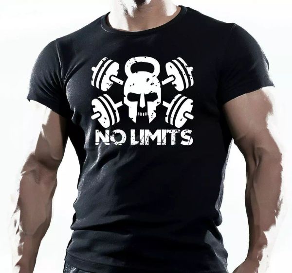 bodybuilding training t-shirt powerlift weightlifting workout wod mma tee top, White;black
bodybuilding training t-shirt powerlift weightlifting workout wod mma tee top, White;black
